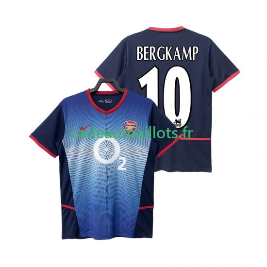Arsenal Maillot avec flocage BERGKAMP 10 Rétro Extérieur 2010 1999 ,Homme MC