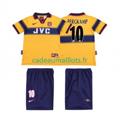 Arsenal Maillot avec flocage BERGKAMP 10 Rétro Extérieur 2004 2002 ,Tenue Enfant MC