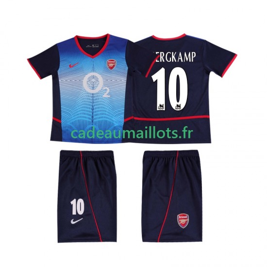 Arsenal Maillot avec flocage BERGKAMP 10 Rétro Extérieur 2010 1999 ,Tenue Enfant MC