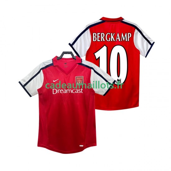 Arsenal Maillot avec flocage BERGKAMP 10 Rétro Domicile 2011 2010 ,Homme MC