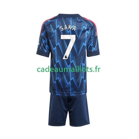 Arsenal Maillot avec flocage Bukayo Saka 7 Extérieur 2025-2026 ,Tenue Enfant MC