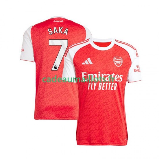 Arsenal Maillot avec flocage Bukayo Saka 7 Domicile 2025-2026 ,Homme MC