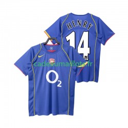 Arsenal Maillot avec flocage Henry 14 Rétro Extérieur 1999 1998 ,Homme MC