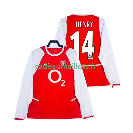 Arsenal Maillot avec flocage Henry 14 Rétro Domicile 2010 2008 ,Homme ML