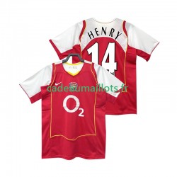 Arsenal Maillot avec flocage Henry 14 Rétro Domicile 1999 1998 ,Homme MC