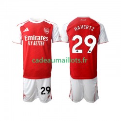 Arsenal Maillot avec flocage Kai Havertz 29 Domicile 2025-2026 ,Tenue Enfant MC