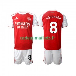 Arsenal Maillot avec flocage Martin Odegaard 8 Domicile 2025-2026 ,Tenue Enfant MC