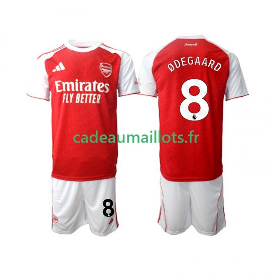 Arsenal Maillot avec flocage Martin Odegaard 8 Domicile 2025-2026 ,Tenue Enfant MC