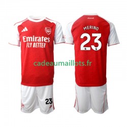 Arsenal Maillot avec flocage Merino 23 Domicile 2025-2026 ,Tenue Enfant MC