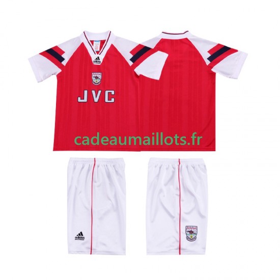 Arsenal Maillot avec flocage Rétro Domicile 1992 1994 ,Tenue Enfant MC