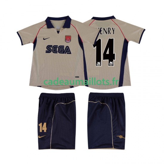 Arsenal Maillot avec flocage Thierry Henry 14 Rétro Extérieur 2011 2010 ,Tenue Enfant MC
