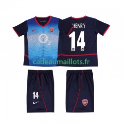 Arsenal Maillot avec flocage Thierry Henry 14 Rétro Extérieur 2010 1999 ,Tenue Enfant MC