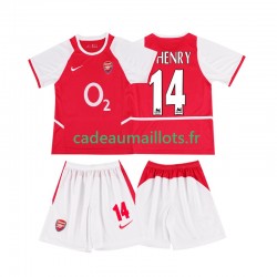 Arsenal Maillot avec flocage Thierry Henry 14 Rétro Domicile 2010 2008 ,Tenue Enfant MC