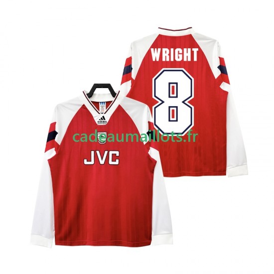 Arsenal Maillot avec flocage WRIGHT 8 192 Rétro Domicile 1994 ,Homme ML