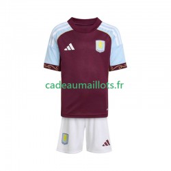 Aston Villa Maillot avec flocage Domicile 2025-2026 ,Tenue Enfant MC