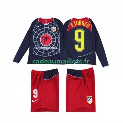Atlético Madrid Maillot avec flocage F TORRES 9 Rétro Extérieur 1999 1998 ,Tenue Enfant ML