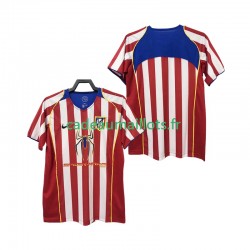 Atlético Madrid Maillot avec flocage Rétro Domicile 1999 1998 ,Homme MC