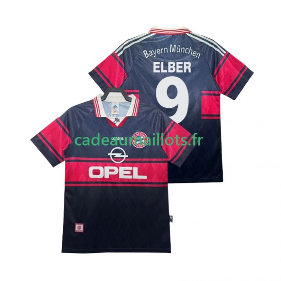Bayern Munich Maillot avec flocage Elber 9 Rétro Domicile 2004 2002 ,Homme MC
