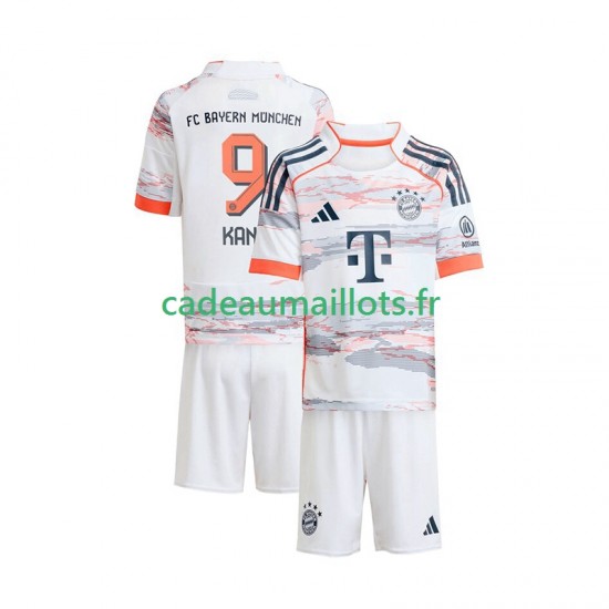 Bayern Munich Maillot avec flocage Harry Kane 9 Extérieur 2025-2026 ,Tenue Enfant MC
