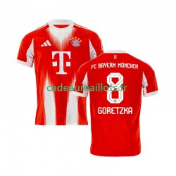 Bayern Munich Maillot avec flocage Leon Goretzka 8 Domicile 2025-2026 ,Homme MC