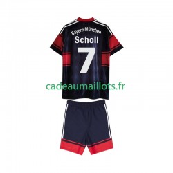 Bayern Munich Maillot avec flocage Scholl 7 Rétro Domicile 2004 2002 ,Tenue Enfant MC