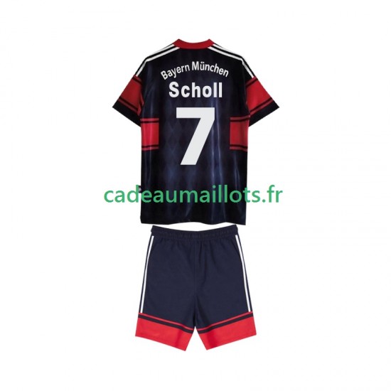 Bayern Munich Maillot avec flocage Scholl 7 Rétro Domicile 2004 2002 ,Tenue Enfant MC