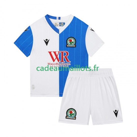 Maillot avec flocage Blackburn Rovers Domicile 2025-2026 ,Tenue Enfant MC