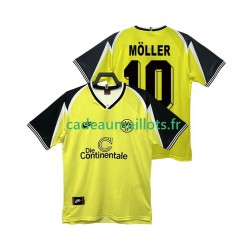 Borussia Dortmund Maillot avec flocage Moller 10 Rétro Domicile 1995 1996 ,Homme MC Borussia Dortmund Maillot avec flocage Moller 10 Rétro Domicile 1995 1996 ,Homme MC