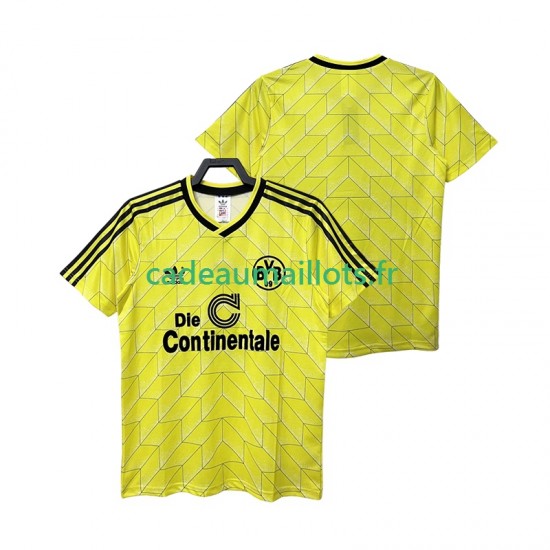 Borussia Dortmund Maillot avec flocage Rétro Domicile 1988 1989 ,Homme MC