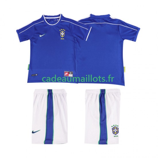 Brésil Maillot avec flocage Rétro Extérieur 1988 ,Tenue Enfant MC