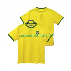 Brésil Maillot avec flocage 1970 Rétro Domicile ,Homme MC
