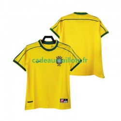 Brésil Maillot avec flocage Rétro Domicile 1988 ,Homme MC