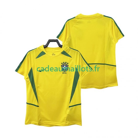 Brésil Maillot avec flocage Rétro Domicile 2010 ,Homme MC