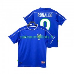 Brésil Maillot avec flocage Ronaldo 9 Rétro Extérieur 1988 ,Homme MC
