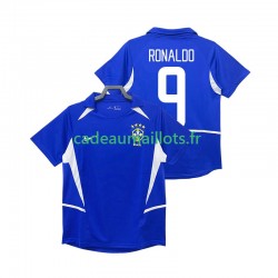 Brésil Maillot avec flocage Ronaldo 9 Rétro Extérieur 2010 ,Homme MC