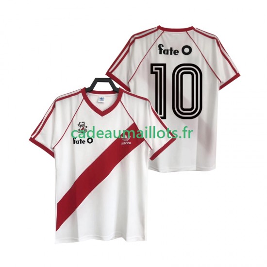CA River Plate Maillot avec flocage 10 Rétro Domicile 1986 ,Homme MC