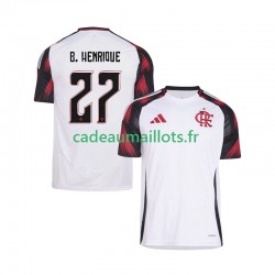 CR Flamengo Maillot avec flocage Bruno Henrique 27 Extérieur 2025-2026 ,Homme MC