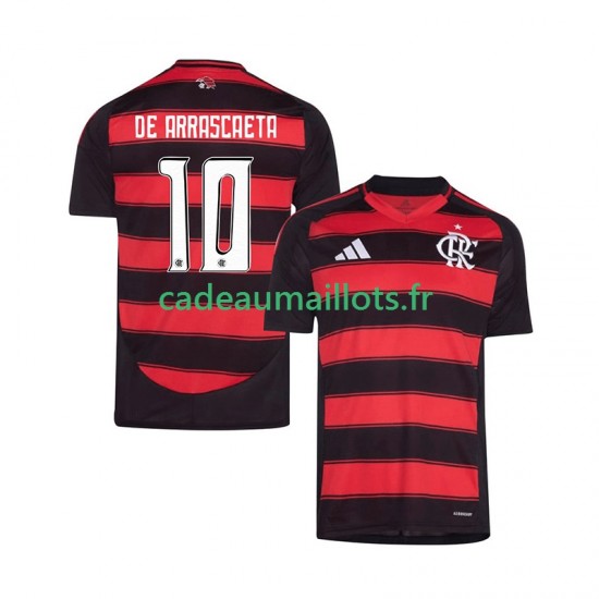 CR Flamengo Maillot avec flocage Giorgian de Arrascaeta 10 Domicile 2025-2026 ,Homme MC