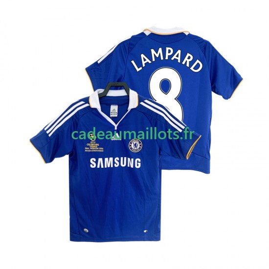 Chelsea Maillot avec flocage LAMPARD 8 Rétro Domicile 2007 2008 ,Homme MC