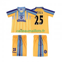 Chelsea Maillot avec flocage ZOLA 25 Rétro Extérieur 1995 2004 ,Tenue Enfant MC