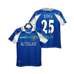 Chelsea Maillot avec flocage ZOLA 25 Rétro Domicile 2004 2002 ,Homme MC