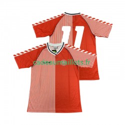 Danemark Maillot avec flocage 11 Rétro Domicile 1986 ,Homme MC