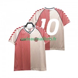 Danemark Maillot avec flocage Rétro Domicile 1986 ,Homme MC