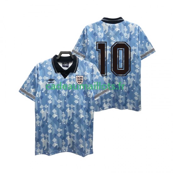 Angleterre Maillot avec flocage 10 Rétro 3ème 1990 ,Homme MC