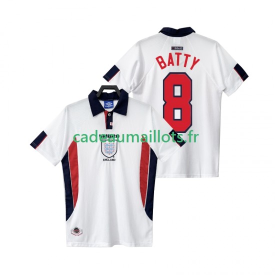 Angleterre Maillot avec flocage BATTY 8 Rétro Domicile 1988 ,Homme MC