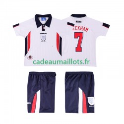 Angleterre Maillot avec flocage Beckham 7 Rétro Domicile 1988 ,Tenue Enfant MC