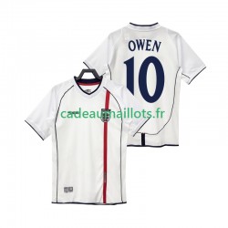 Angleterre Maillot avec flocage OWEN 10 Rétro Domicile 2010 ,Homme MC