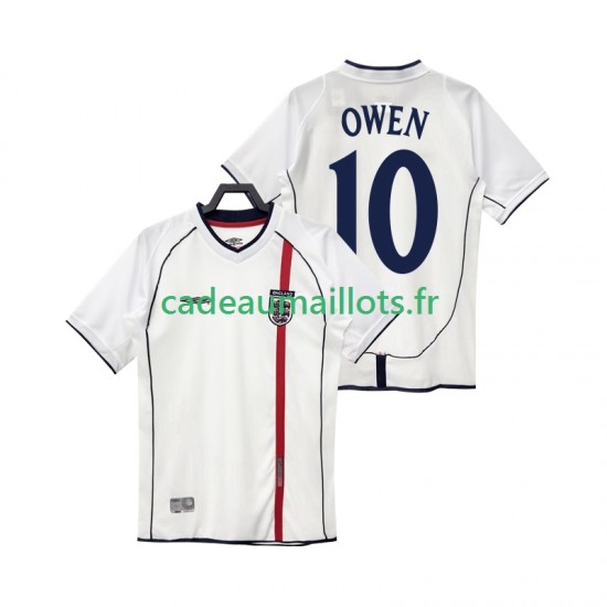 Angleterre Maillot avec flocage OWEN 10 Rétro Domicile 2010 ,Homme MC