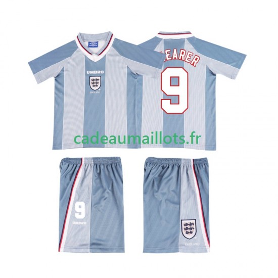 Angleterre Maillot avec flocage SHEARER 9 Rétro Extérieur 1996 ,Tenue Enfant MC