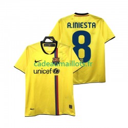 FC Barcelone Maillot avec flocage A INIESTA 8 Rétro Extérieur 2008 2009 ,Homme MC
